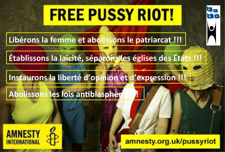 Libérez Pussy Riot!!