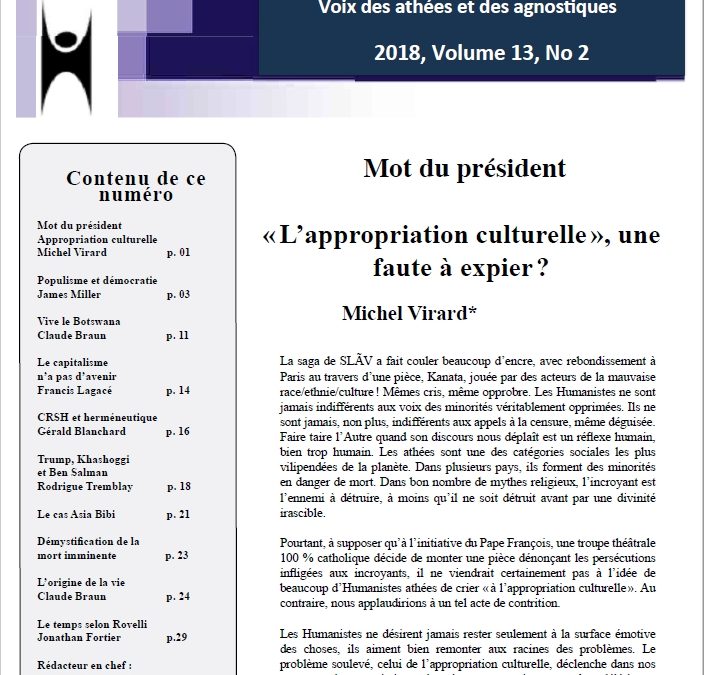 L’appropriation culturelle  une faute à expier ?